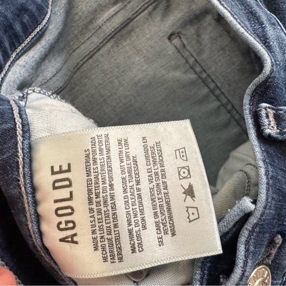 Agolde Sophie crop size 26 jeans - Picture 5 of 6